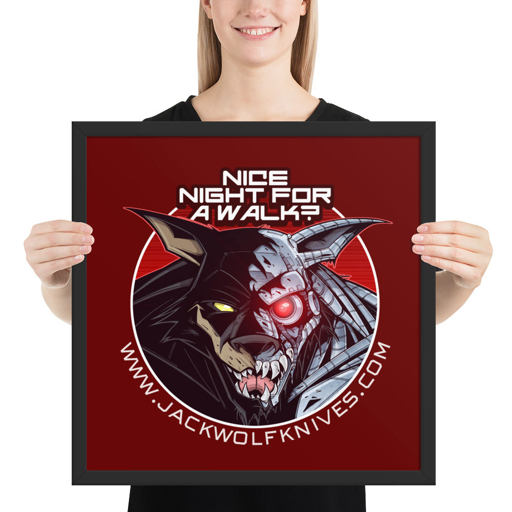 Framed Poster - Cyborg Jack Sticker v1