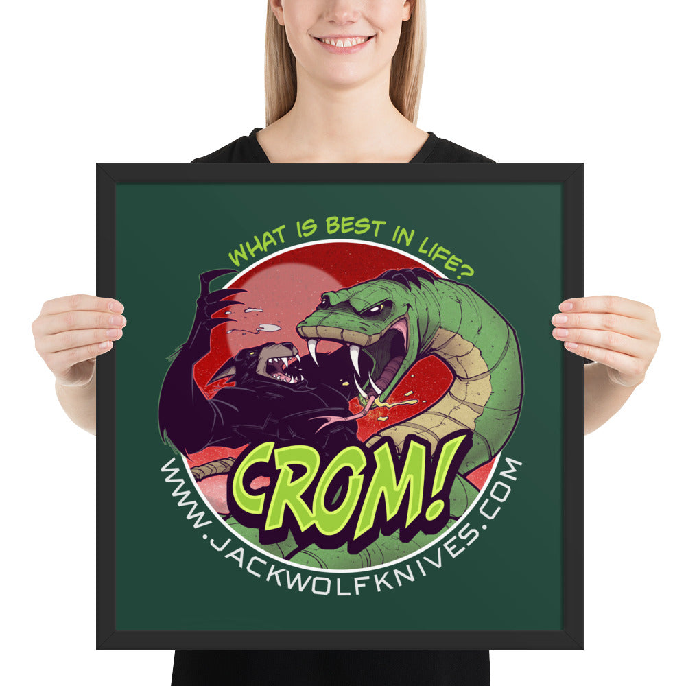 Framed Poster - Venom Jack Sticker v1