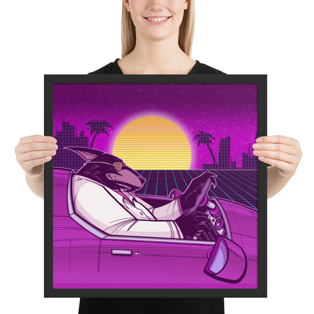 Framed Poster - Low Drag Jack Label v1