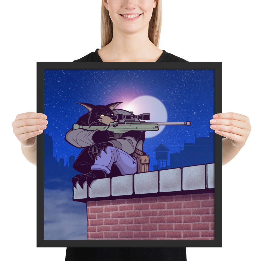 Framed Poster - Sharpshooter Jack Label v1