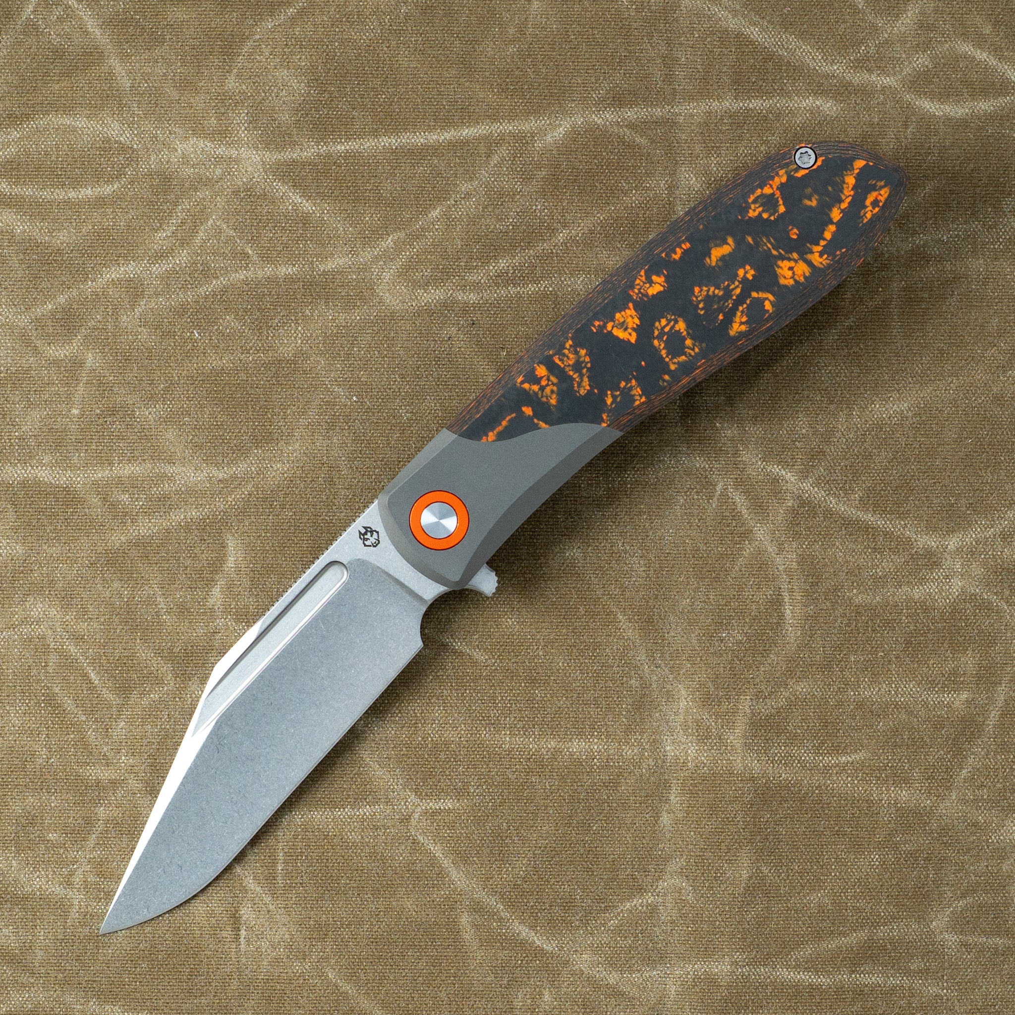 SCUFFLE - CAMOCARBON NEON ORANGE STONEWASH