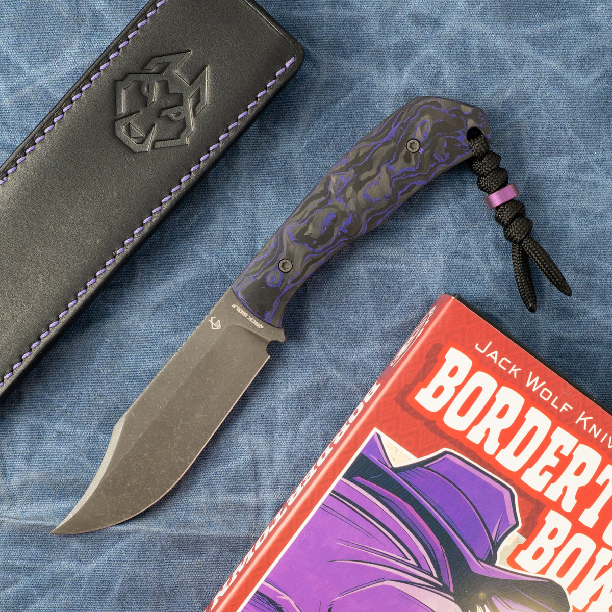 BORDERTOWN BOWIE - PURPLE MARBLE CARBON FIBER