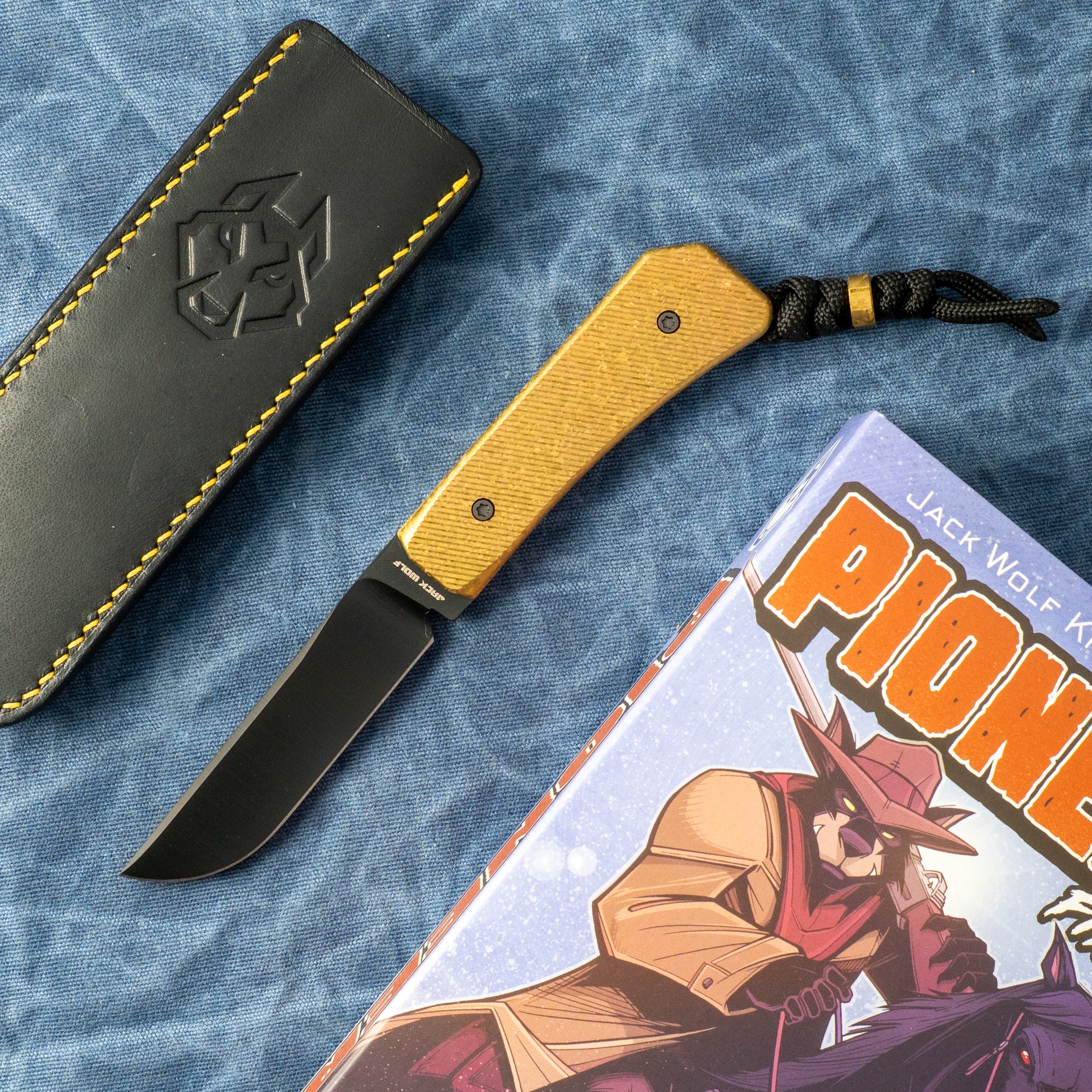 PIONEER FIXEDC - SAWCUT CRYSTALIZED TITANIUM GOLD ANODIZED BELT SATIN DLC