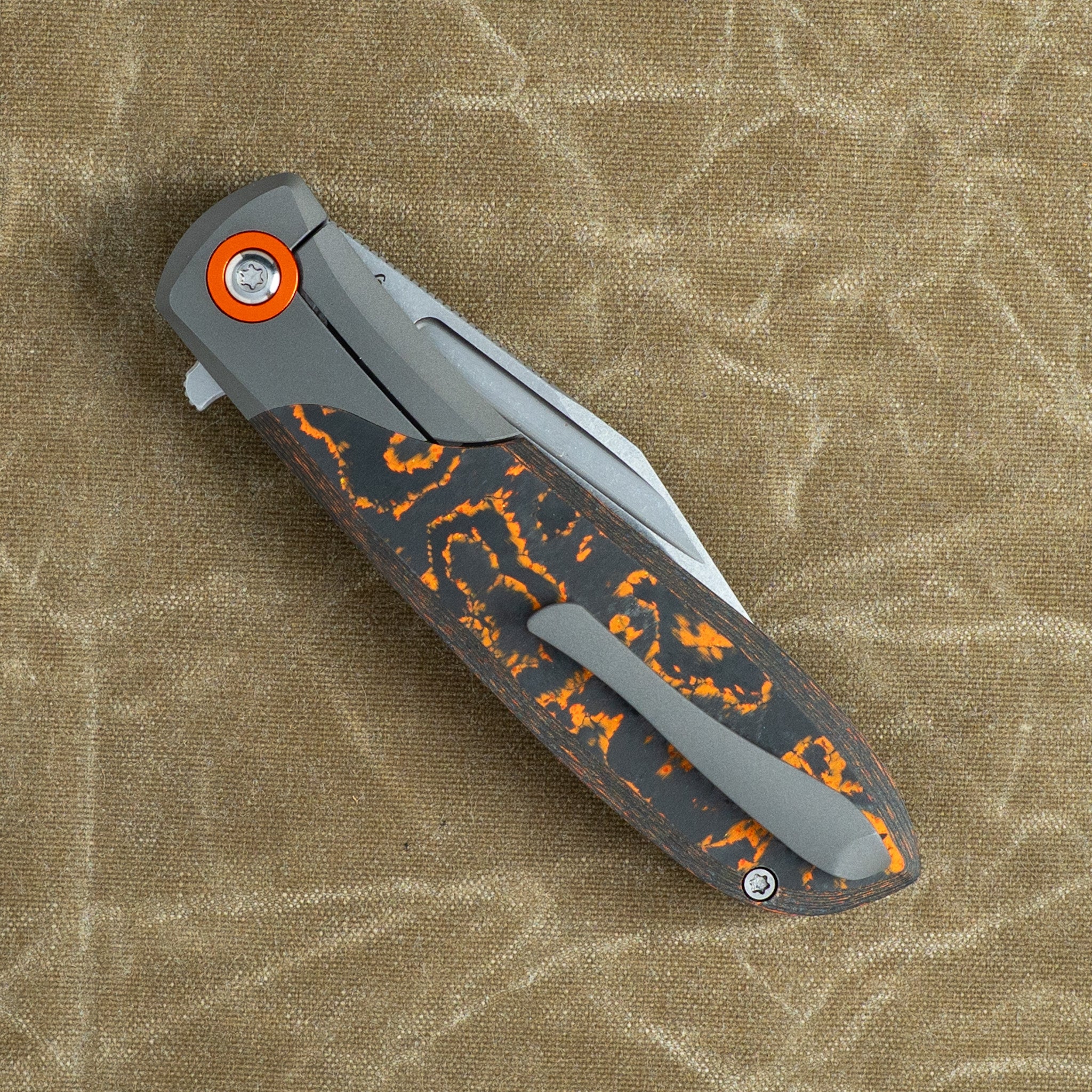 SCUFFLE - CAMOCARBON NEON ORANGE STONEWASH