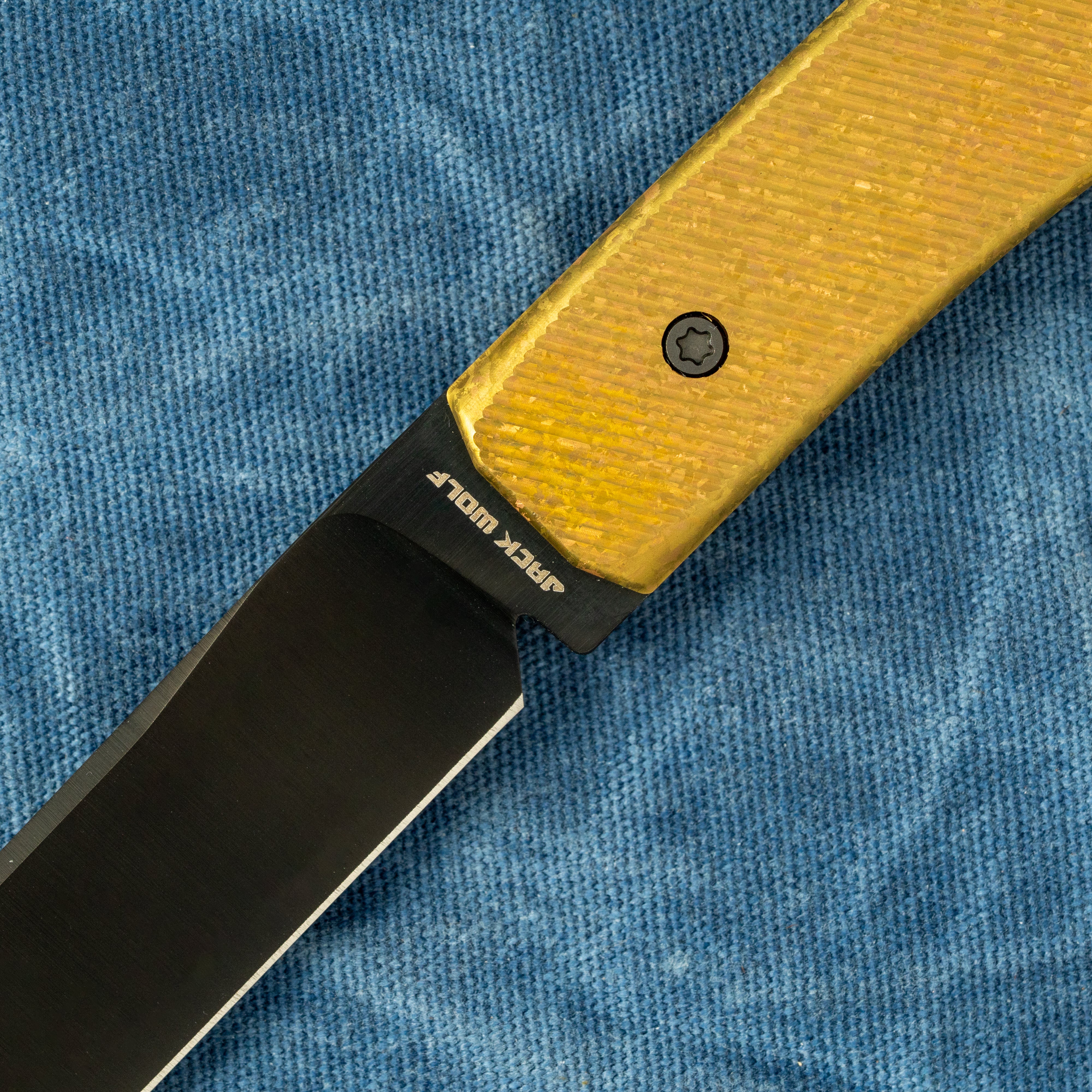 PIONEER FIXEDC - SAWCUT CRYSTALIZED TITANIUM GOLD ANODIZED BELT SATIN DLC