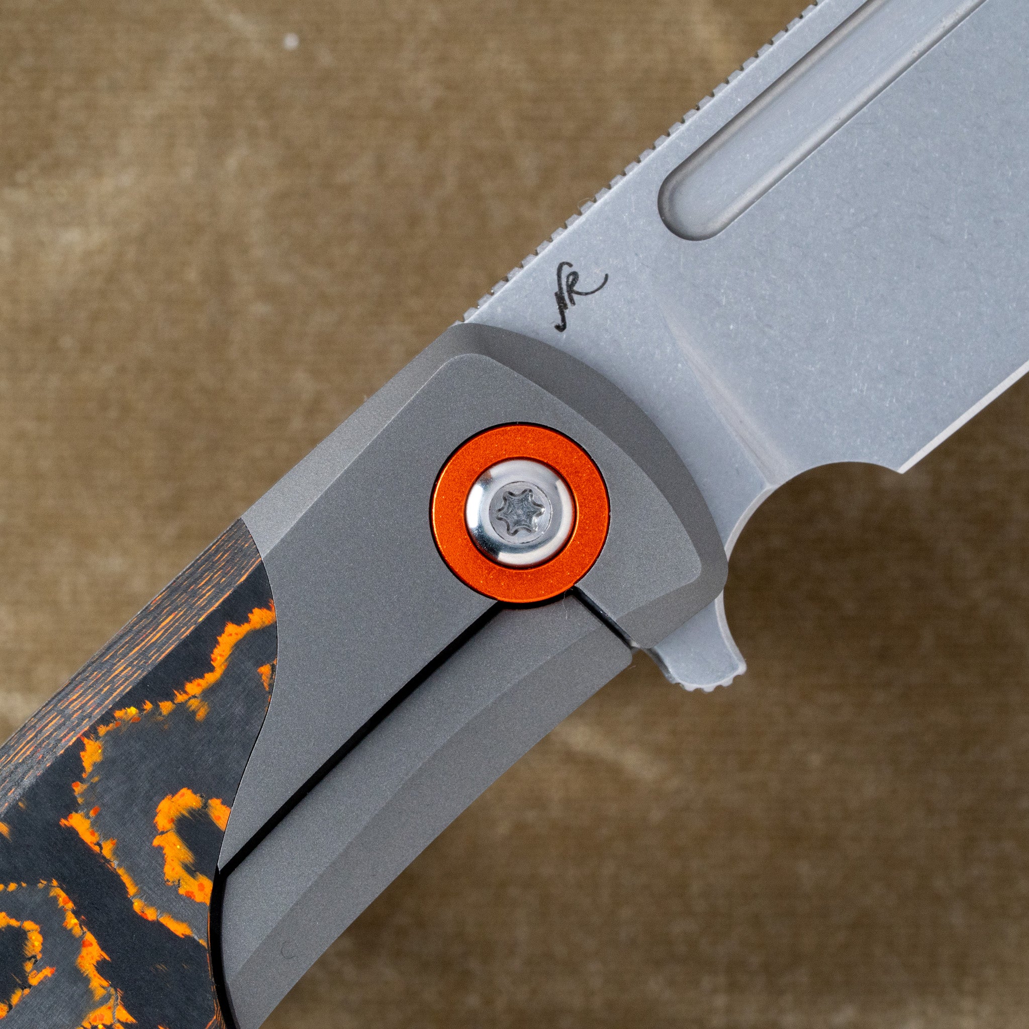 SCUFFLE - CAMOCARBON NEON ORANGE STONEWASH