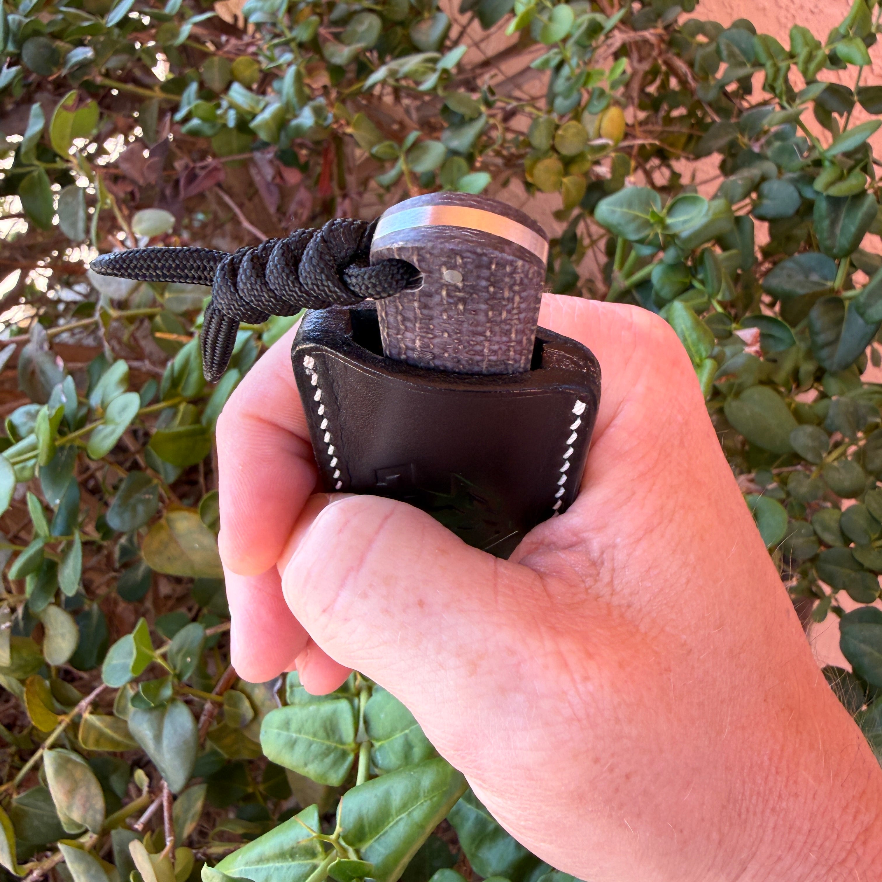 FIXedc OEM Sheath - Black Leather White Thread