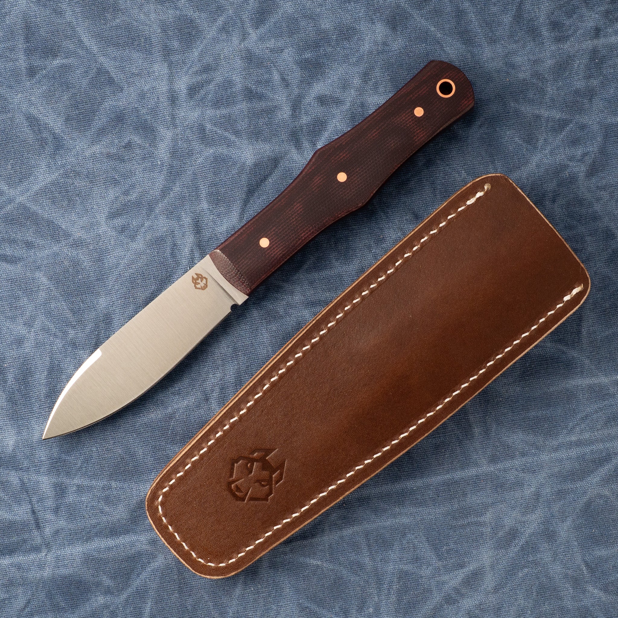 Vampire Hunter Mainline - Crimson Canvas Micarta
