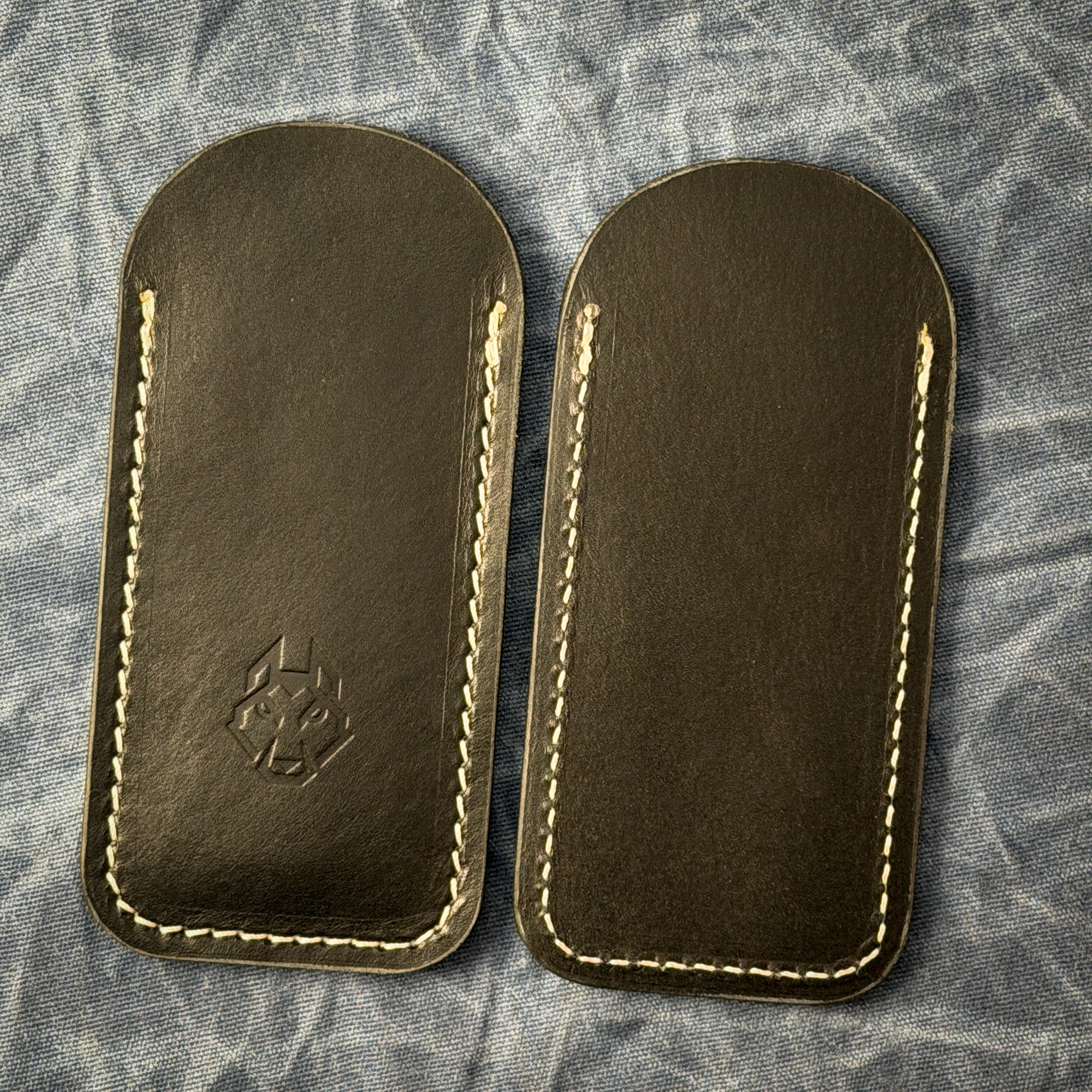 Timber Jack Slip by Taylor Cortes - Black Leather White Thread