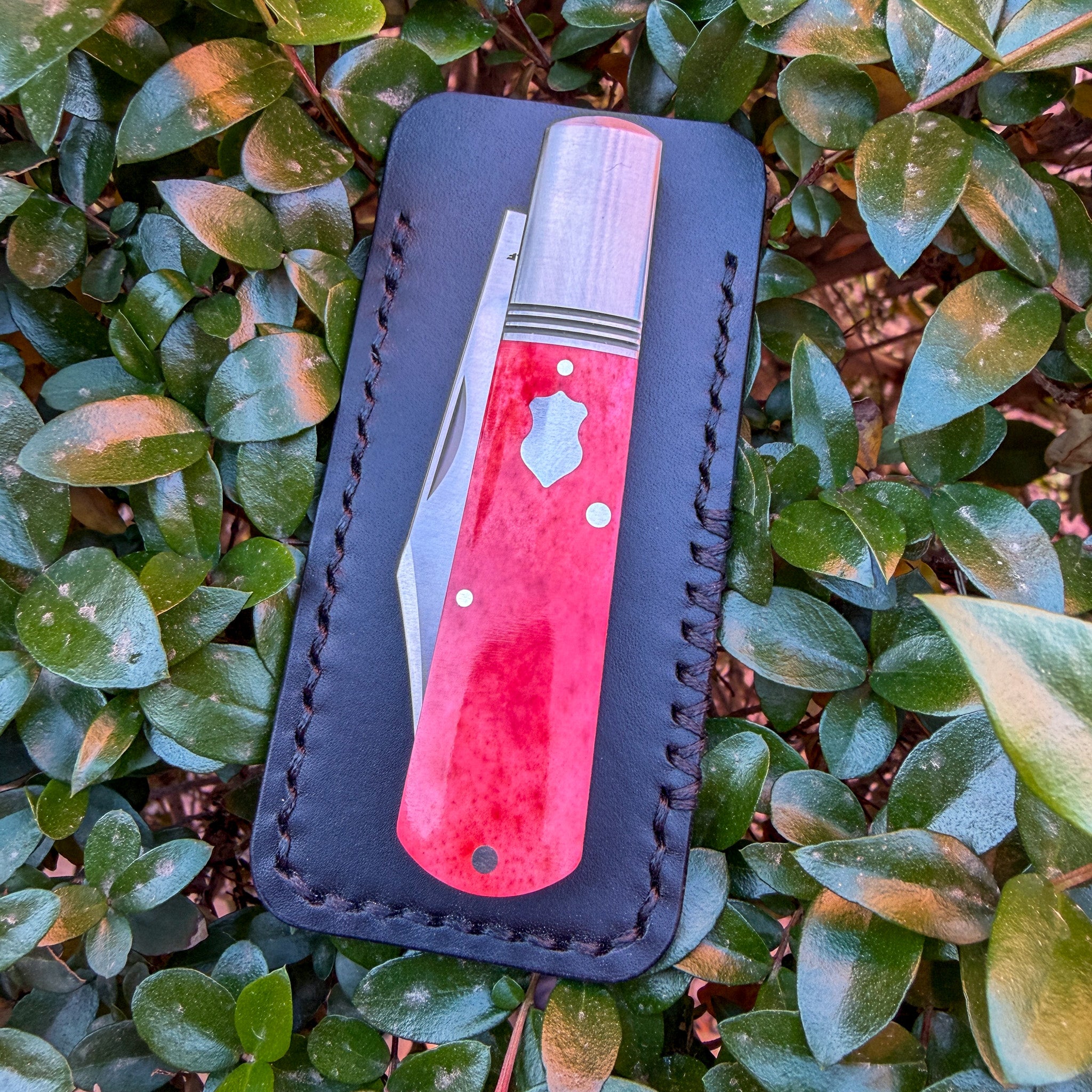 Northwoods Leatherworks Slip - Black Buttero Black Thread