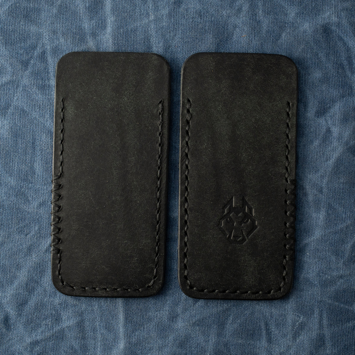Northwoods Leatherworks Slip - Black Pueblo Black Thread