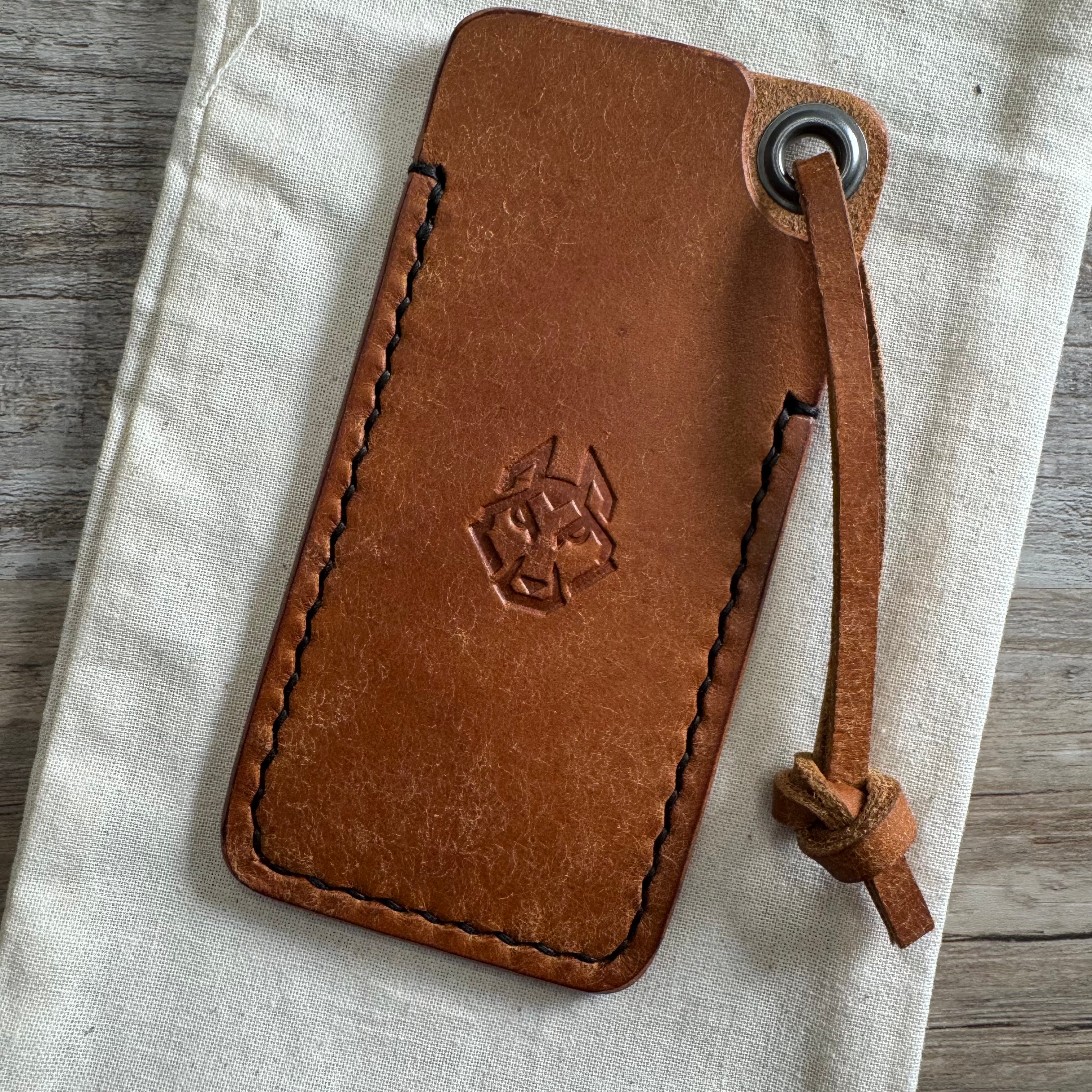 High Tide Lanyard Slip - Cognac Pueblo Black Thread