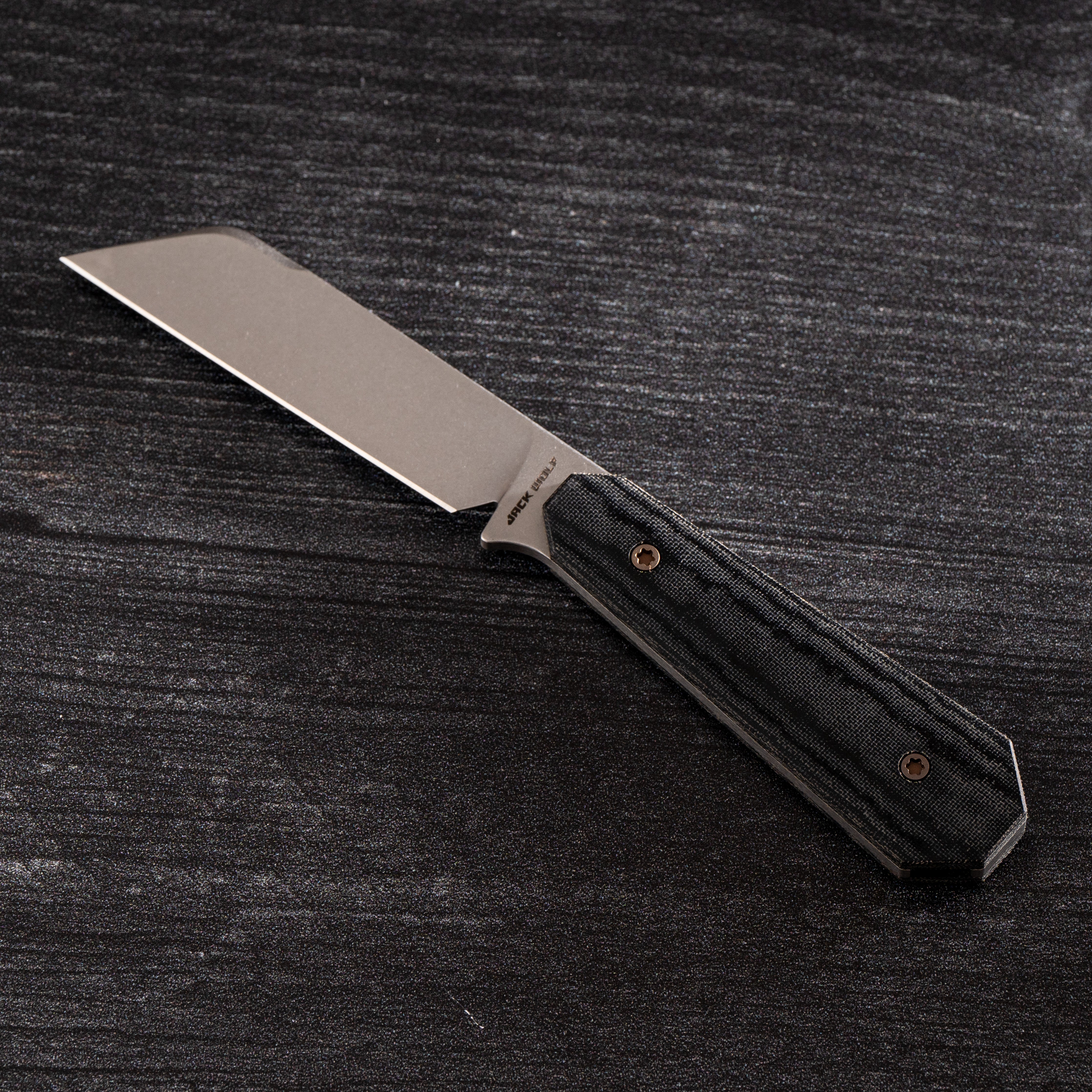 Midnight FIXedc - Black Linen Micarta Stonewash