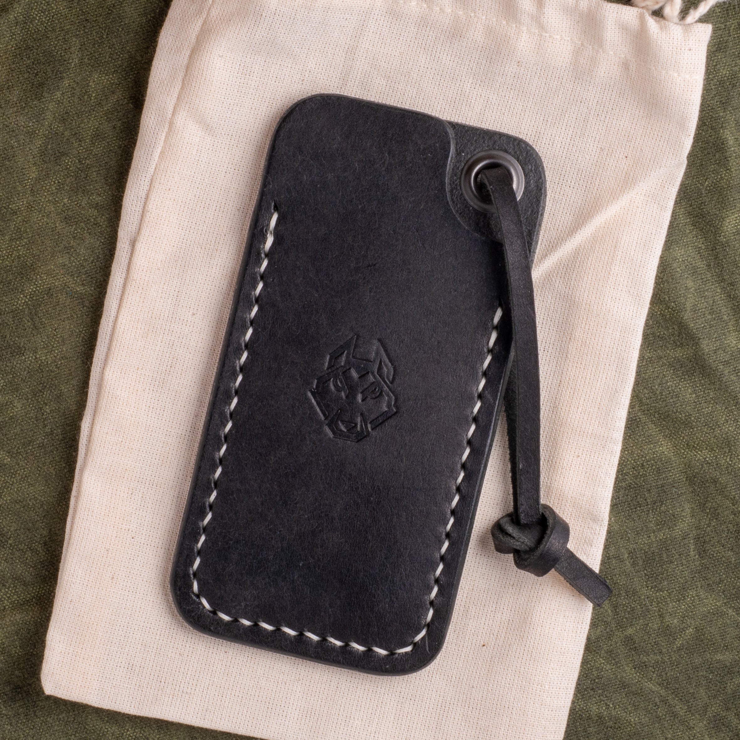 High Tide Lanyard Slip - Black Pueblo Cream Thread