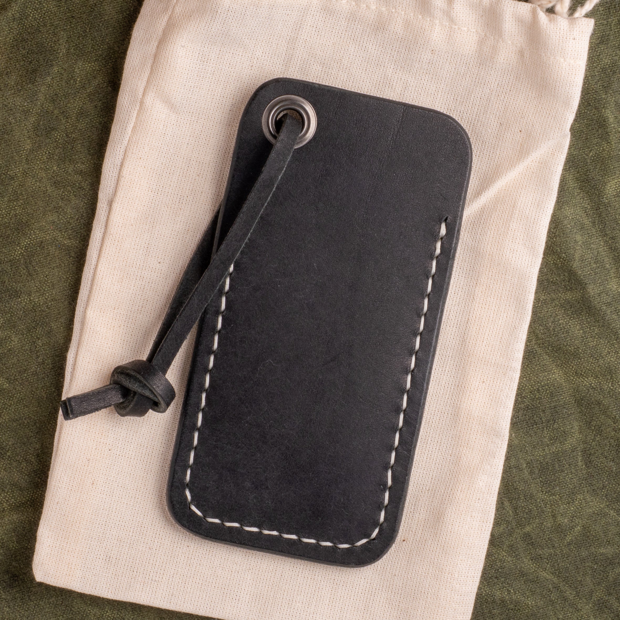 High Tide Lanyard Slip - Black Pueblo Cream Thread