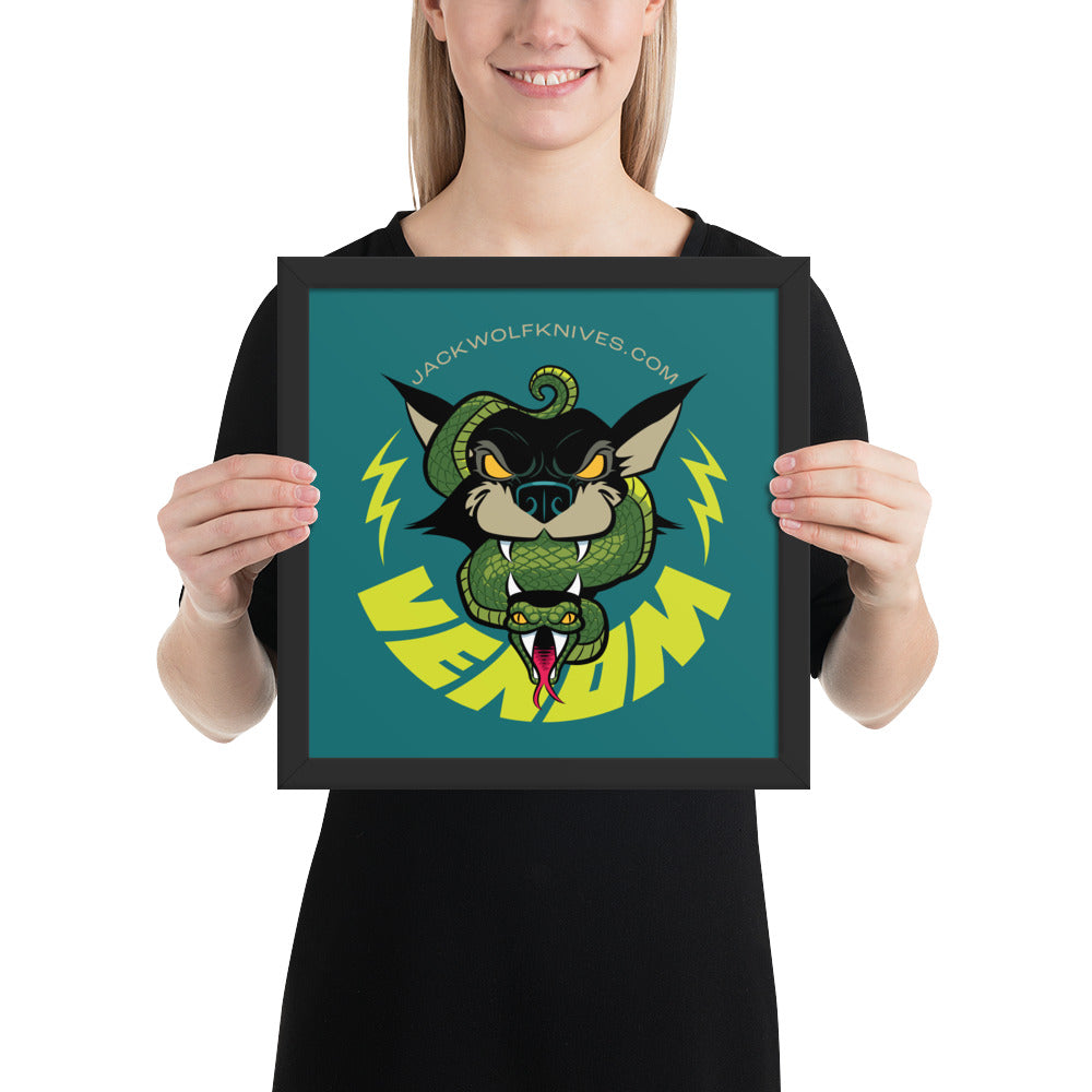 Framed Poster - Venom Jack Sticker v2
