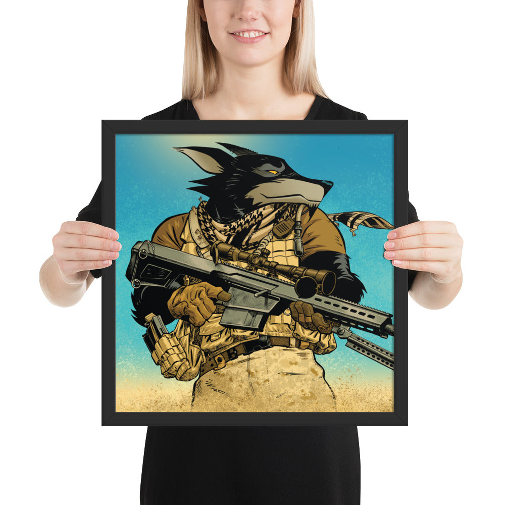 Framed Poster - Sharpshooter Jack Label v2