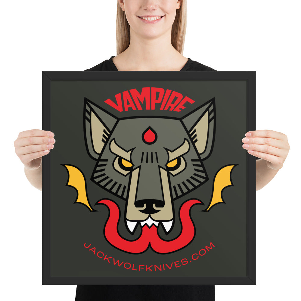 Framed Poster - Vampire Jack Sticker v2