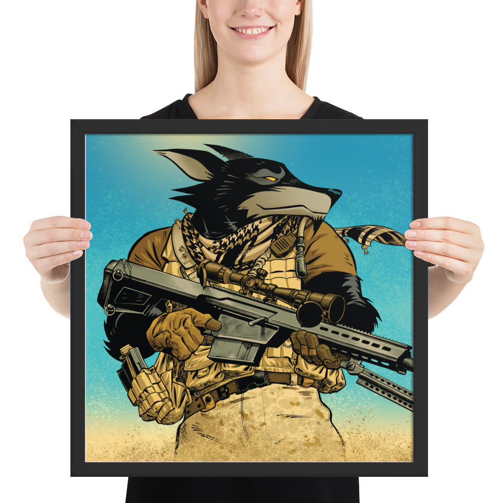 Framed Poster - Sharpshooter Jack Label v2