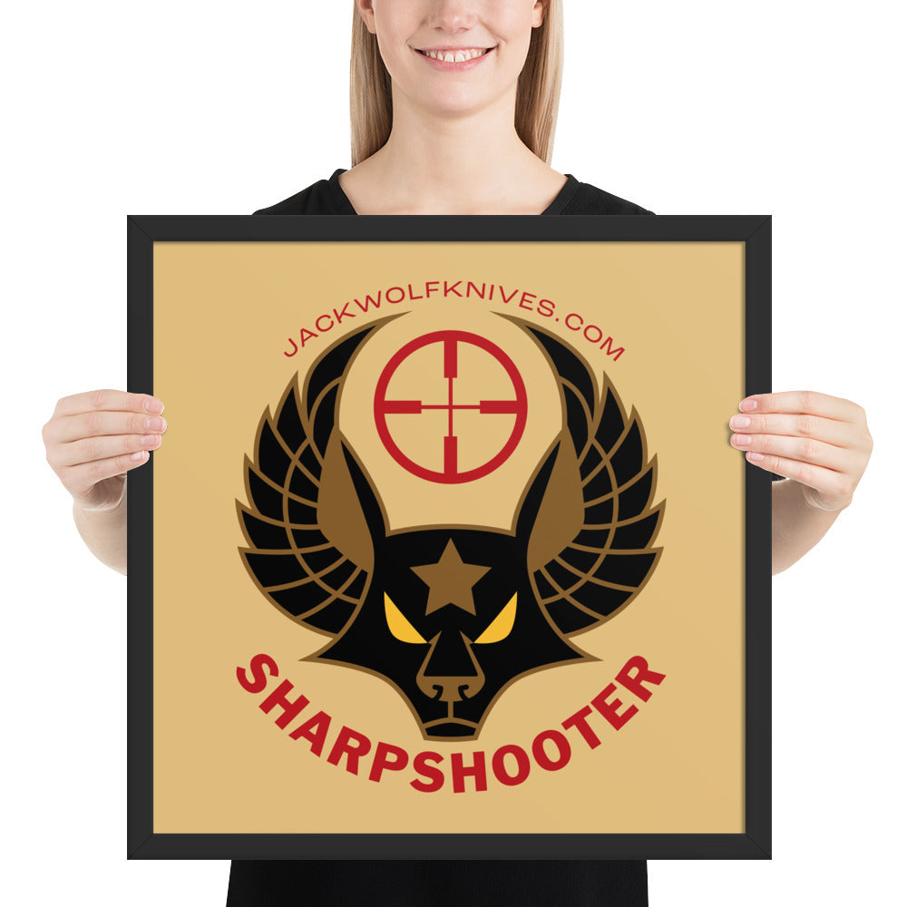 Framed Poster - Sharpshooter Jack Sticker v2