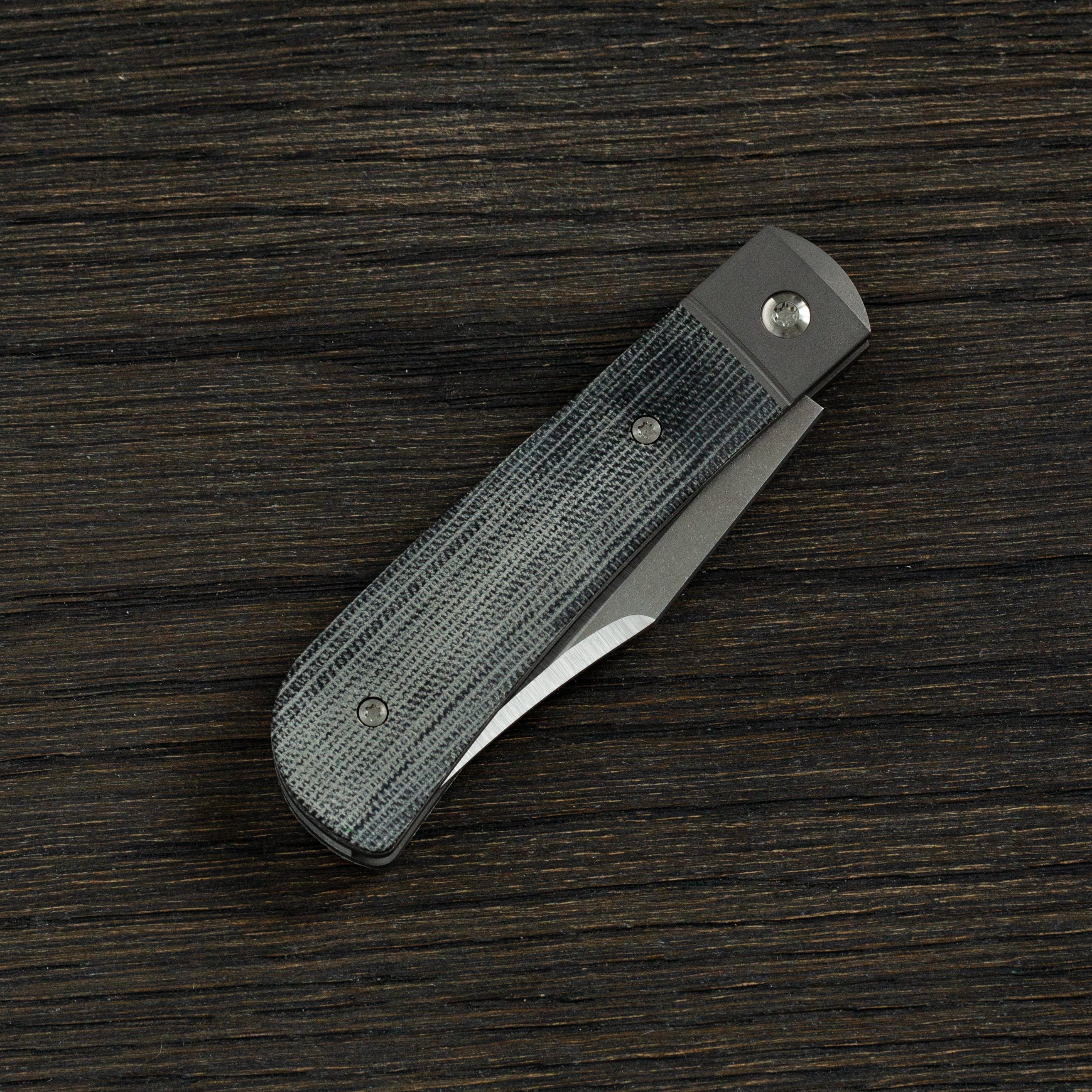 Benny's Clip - Black Canvas Micarta