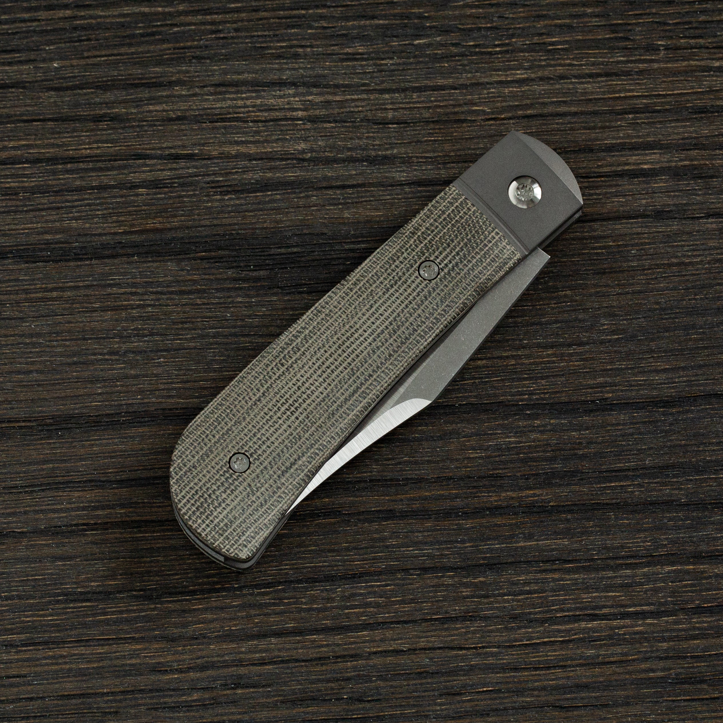 Benny's Clip - Olive Drab (OD) Green Canvas Micarta