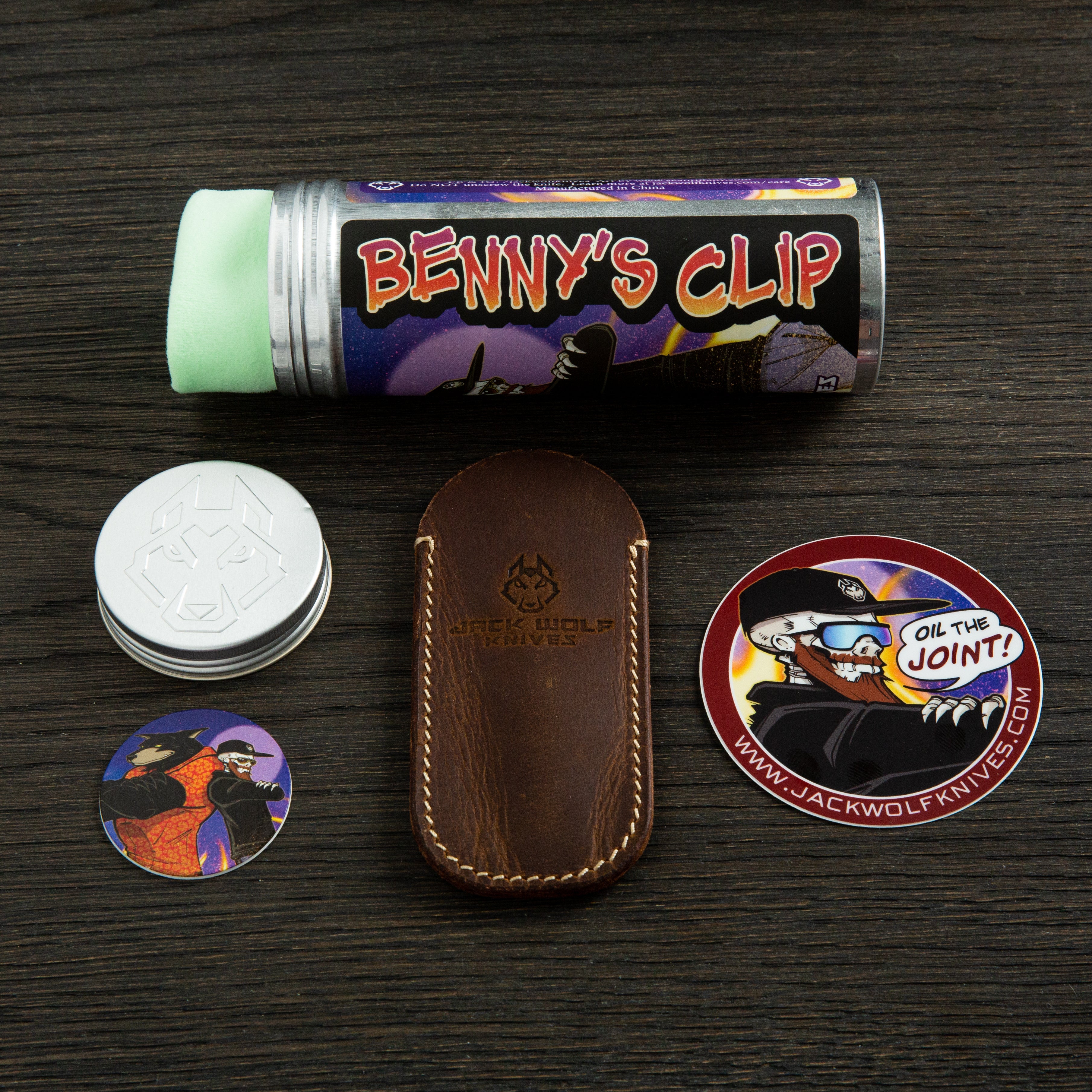 Benny's Clip - Black Canvas Micarta