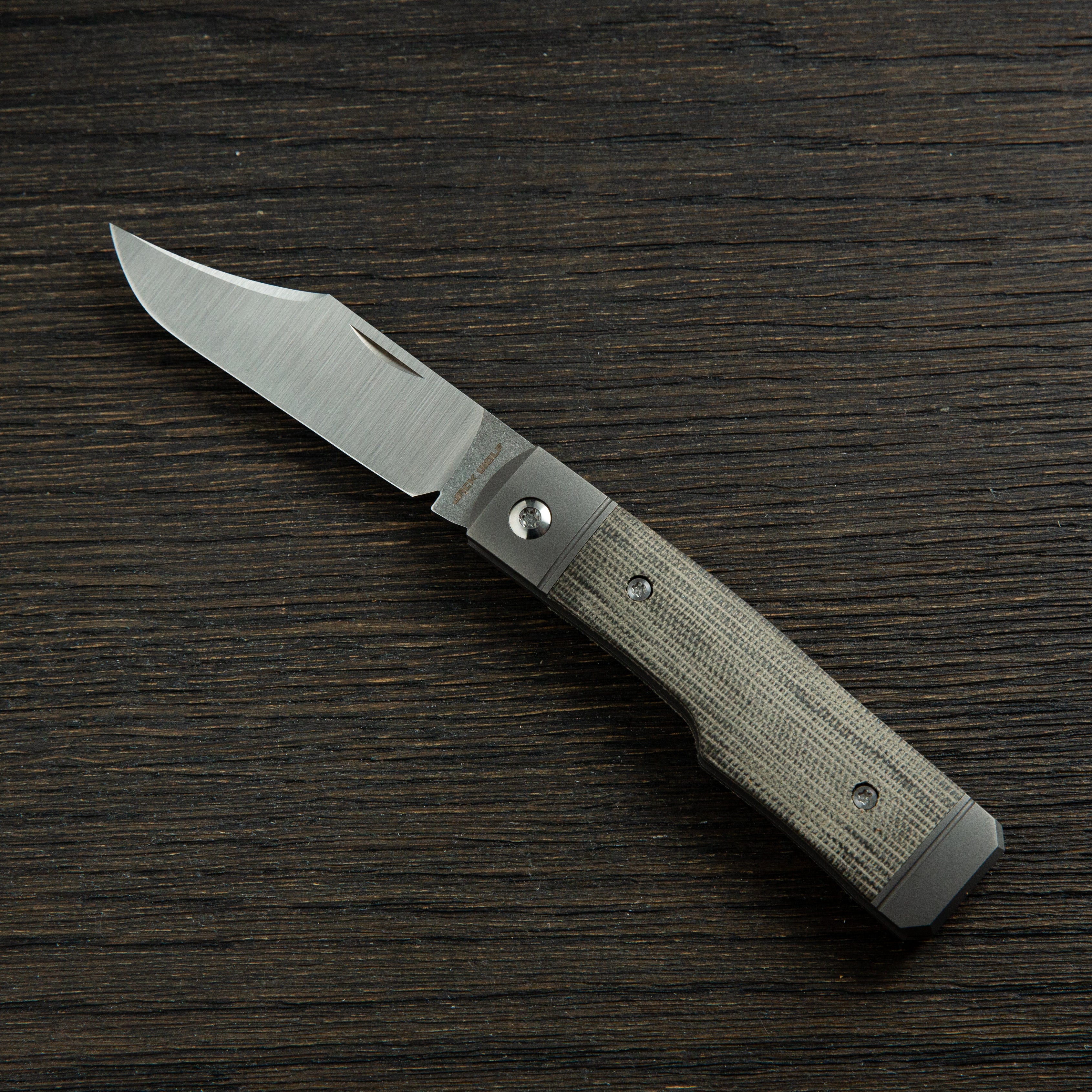 Sharpshooter Jack - Olive Drab (OD) Green Canvas Micarta