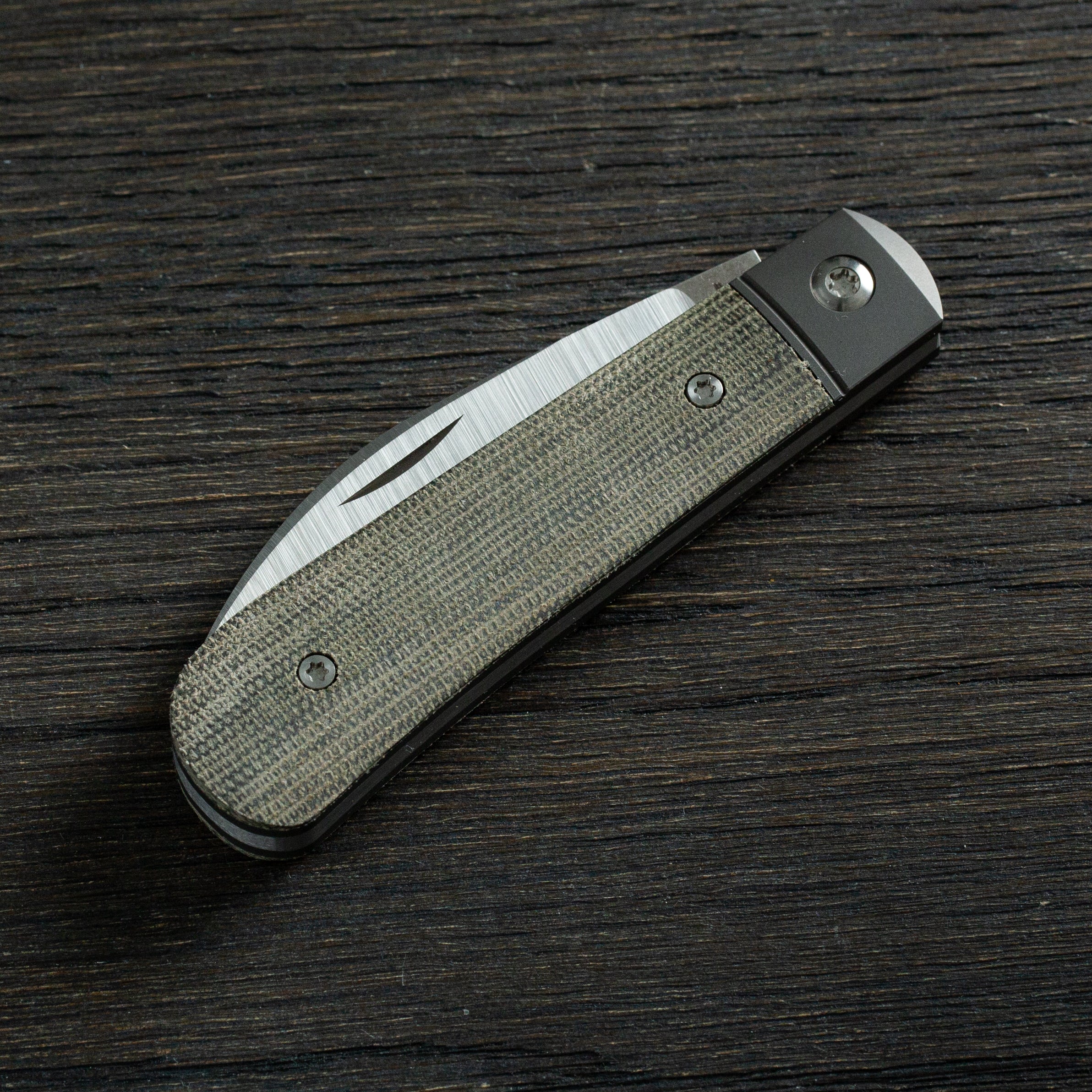 Laid Back Jack - Olive Drab (OD) Green Canvas Micarta