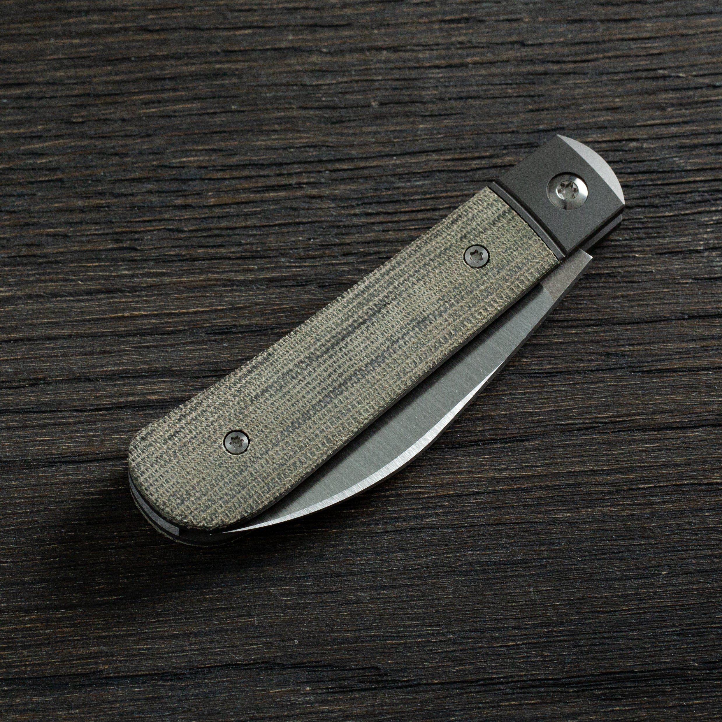 Laid Back Jack - Olive Drab (OD) Green Canvas Micarta