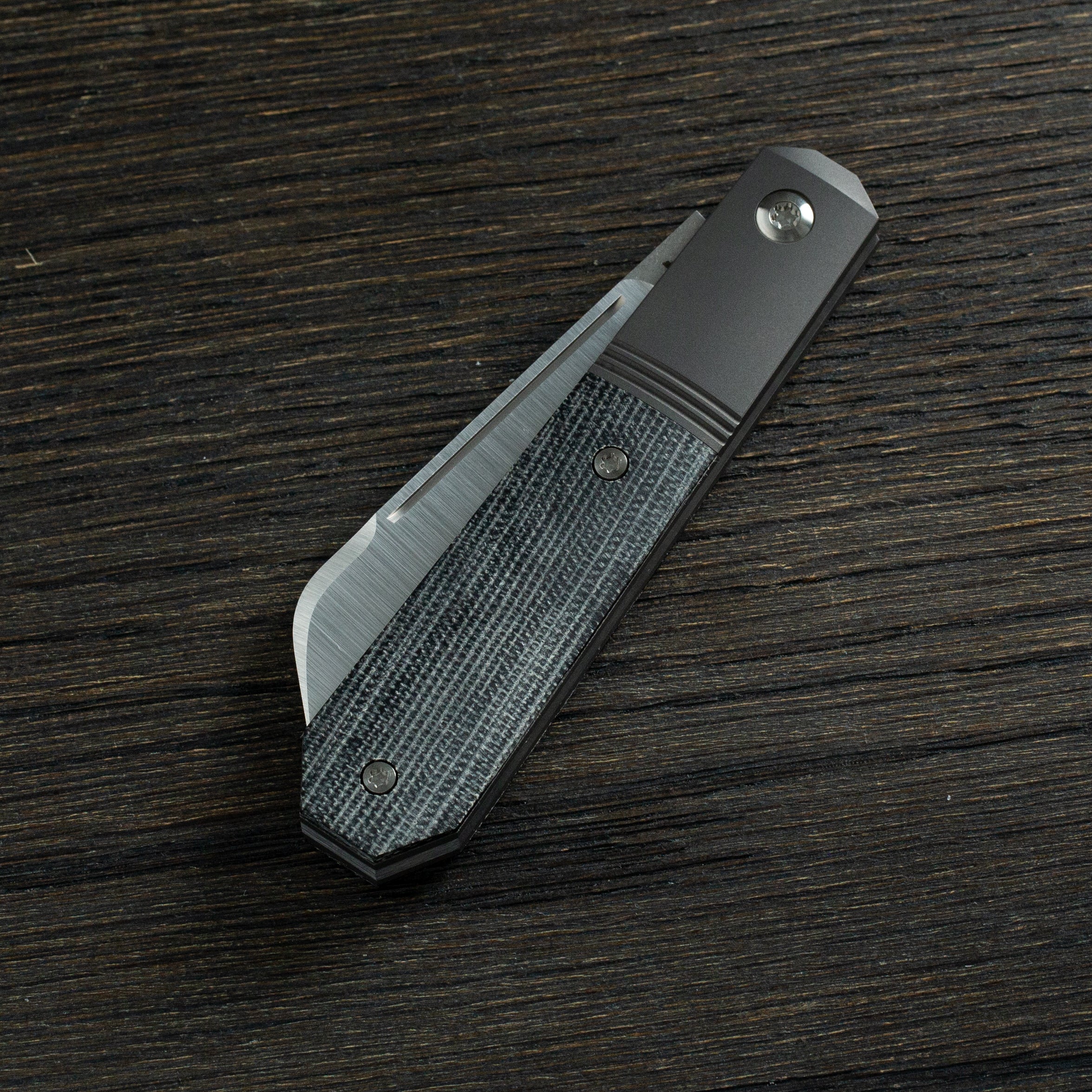 Midnight Jack - Black Canvas Micarta