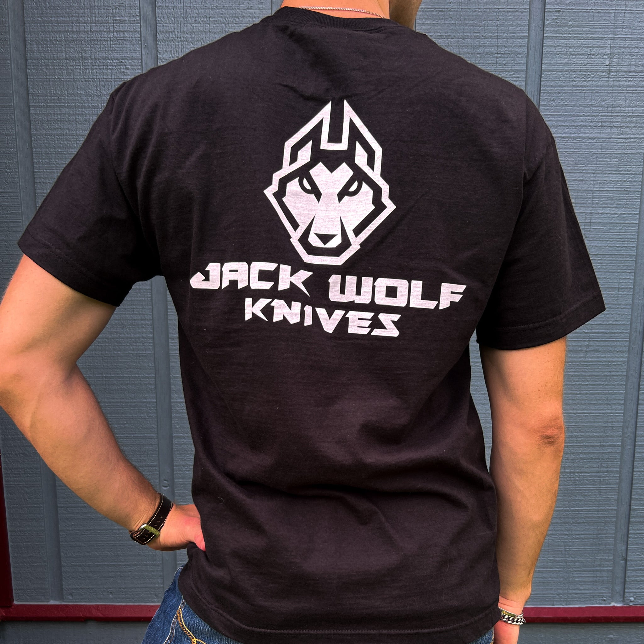 T-Shirt - White on Black