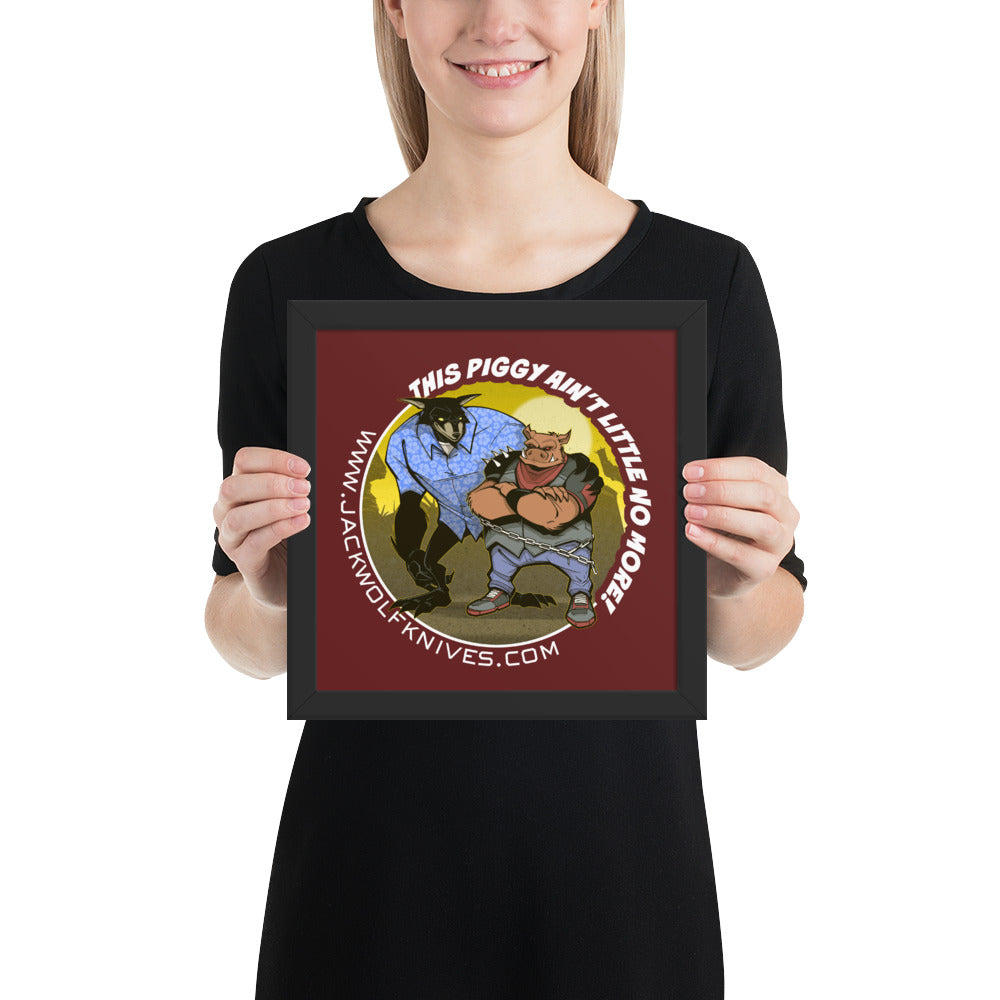 Framed Poster - Javelina Jack Sticker v1