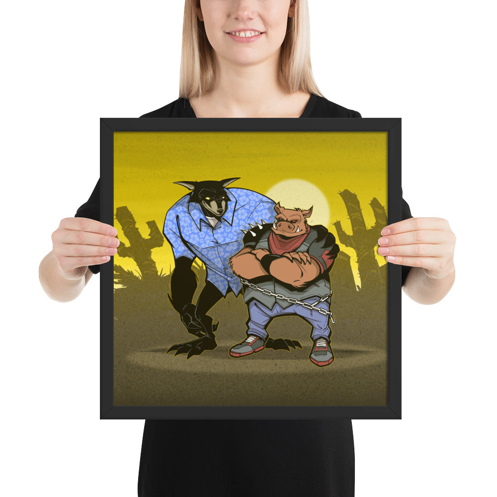 Framed Poster - Javelina Jack Label v1