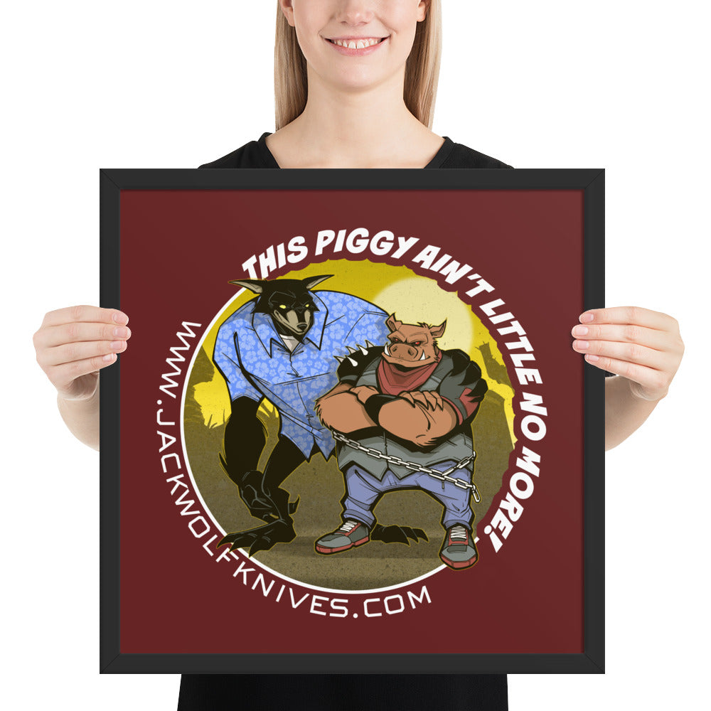 Framed Poster - Javelina Jack Sticker v1